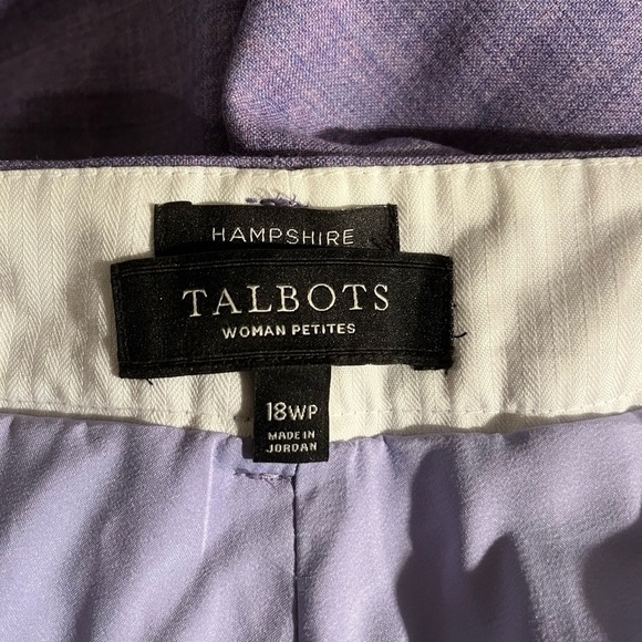 Talbots Women's Hampshire Plus Size Petite Dress Pants - Picture 3 of 5